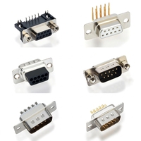 Connecteur D-SUB mâle-femelle à 2 rangées DB9 en cuivre, à usage industriel, pour ports série RS232/485, directement de l'usine