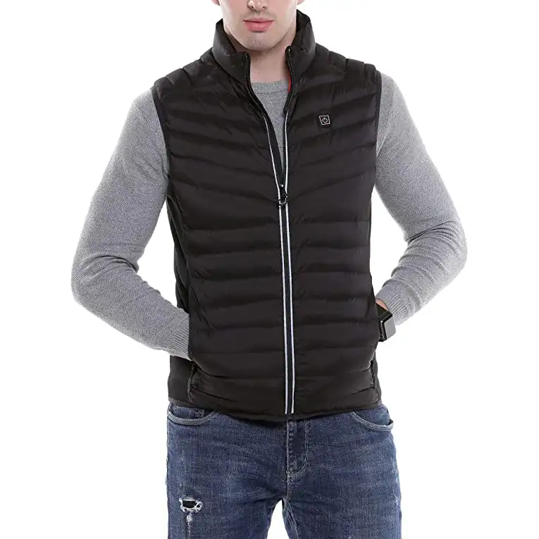 Aimsidiou-Gilet d'hiver Rechargeable pour hommes, veste chauffante par USB, imperméable et chauffante, résistant au vent