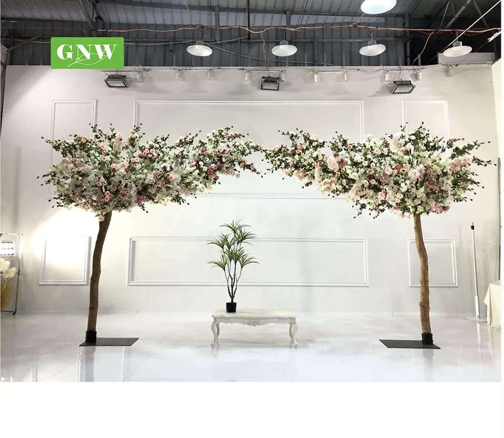 Indoor Plants Trees Flower Willow Large Decoration Wisteria Wedding Centerpiece Artificial Cherry Blossom Tree