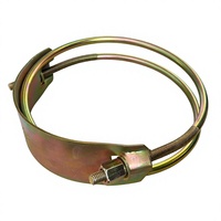 Collier de serrage double fil de 7 pouces en acier au carbone galvanisé robuste pour tuyau d'incendie OEM