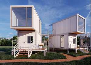 منازل متنقلة بغرفتي نوم، شقة مسبقة الصنع من الحاويات بتصميم عصري، ماركة كينجلاند، منشأ شاندونغ - Product Image 2