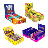 Boîtes d'affichage en carton recyclable écologiques personnalisées à déchirer pour chocolat, bonbons, biscuits, fromage et barres énergétiques (PDQ)