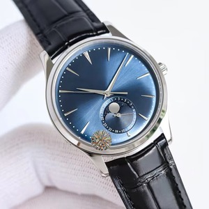 Fashion Silver Case Blue Dial Luminous Waterproof Moon Phase Display Sapphire Crystal <b>Mens</b> Luxury <b>Mechanical</b> <b>Watch</b> 2026 - Product Image 1