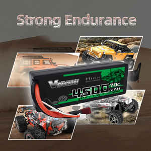 VSVAW baterai Lipo 2S 7.4V 70C 4500mAh, baterai Hardcase dengan colokan Deans untuk mobil RC perahu truk helikopter model pesawat balap - Product Image 2