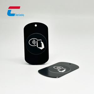 Custom Metal Necklace Social Media Tap Nfc Metal Hang Tag With Chip - Product Image 4