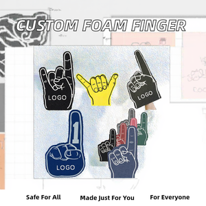 Dedo de Espuma Promocional Personalizado Azul y Blanco para Uso Escolar, Tamaño Pequeño - Product Image 2