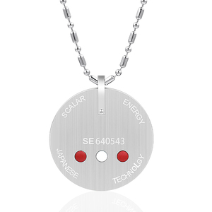 Energia scalare globale quantistica ciondolo in acciaio inox per regalo con pietra di ioni negativi a infrarossi lontani al germanio - Product Image 3
