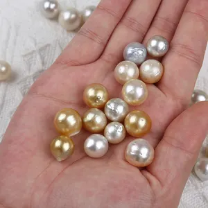 Wholesale 11-15mm Round South Seawater Loose Beads Pearl For Jewelry Making