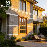 Fenêtres à persiennes verticales coulissantes insonorisées, cadre en alliage d'aluminium personnalisable, moustiquaire en acier inoxydable pour maison et commerce