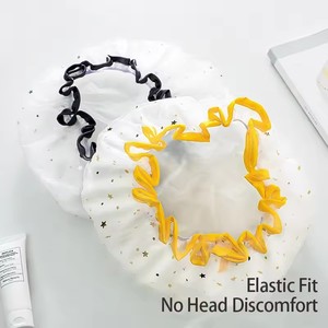 Gorro <span class=keywords><strong>de</strong></span> ducha reutilizable ecológico <span class=keywords><strong>de</strong></span> lujo, gorro <span class=keywords><strong>de</strong></span> <span class=keywords><strong>baño</strong></span> impermeable para mujer, diseño <span class=keywords><strong>de</strong></span> niña, donas <span class=keywords><strong>de</strong></span> <span class=keywords><strong>baño</strong></span> <span class=keywords><strong>de</strong></span> ducha desechables para el cabello - Product Image 5