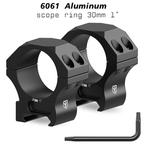 Anneaux de montage pour lunette TYPHON Optics, profil moyen, diamètre 30 mm, hauteur 1 pouce, pour lunettes et accessoires - Product Image 2