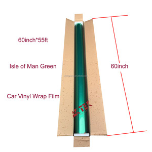 Peinture originale à haute brillance matériau PET auto-adhésif dégagement d'air auto-cicatrisant vert voiture Wrap vinyle rouleau LSLE homme corps voiture <span class=keywords><strong>Film</strong></span> - Product Image 2