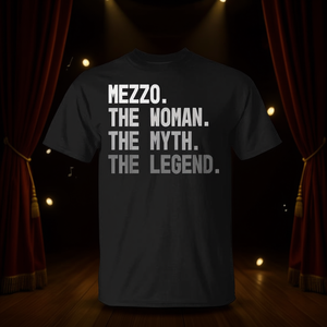 Mezzo La femme, le mythe, la légende T-shirt Design musical sur le thème de l'opéra - Product Image 3