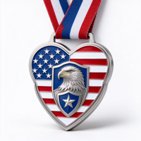 Médaille de récompense personnalisée en alliage de zinc, style Hodges Badge Company Lx, médaillons personnalisés pour événements de reconnaissance d'entreprise