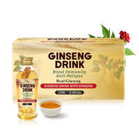 Boisson au Ginseng Véritable 120ml avec Racine Intégrée |   Boisson saine certifiée GMP |   Tonique au Ginseng à Marque Privée, Stimulant d'Énergie Naturel