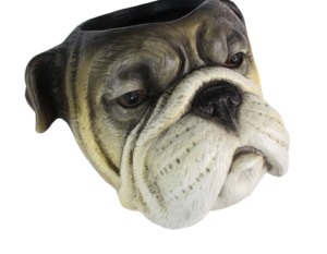 <span class=keywords><strong>Maceta</strong></span> Decorativa de Resina con Forma de <span class=keywords><strong>Cabeza</strong></span> de Bulldog, Accesorios para el Hogar, Alta Calidad, Gran Venta - Product Image 3