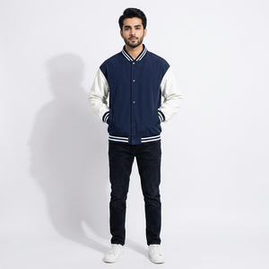 Customized Made High Quality Trendy Varsity <b>Men's</b> <b>Jacket</b> Casual University Stylish Streetwear <b>Baseball</b> College Front Breathable - Product Image 1