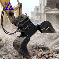 Grappin de sélection pour excavatrice Contractor Choice à mâchoires renforcées à grande portée, offrant des performances globales supérieures