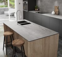 Comptoir de cuisine Dessus de table à manger Panneaux de façade en HPL Panneau ignifuge Panneau stratifié compact en HPL