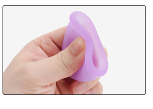 Coupes menstruelles avec stérilisateur pliable en silicone <span class=keywords><strong>de</strong></span> qualité alimentaire, kit <span class=keywords><strong>de</strong></span> démarrage pour les règles en silicone souple, ensemble <span class=keywords><strong>de</strong></span> menstruations féminines, taille S & M - Product Image 2