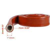 LIBO 2000 Mètres Rouge Tressé E-Grade Isolation Haute Température Chaleur Résistant Au Feu Long Combat Feu Manchon