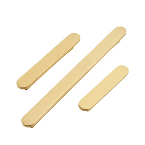 Luxury Gold <strong>Copper</strong> <strong>Handle</strong> Kitchen Solid Brass Knurled Cabinet Door Bar Pulls <strong>Handles</strong> - Product Image 1