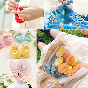Nouveaux jouets, fournitures de <span class=keywords><strong>crochet</strong></span> personnalisées, kit de bricolage, kit de <span class=keywords><strong>crochet</strong></span> de 113 pièces avec fil et <span class=keywords><strong>crochet</strong></span> pour aiguilles à tricoter et kit pour débutants - Product Image 6