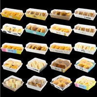 Transparente Einweg-Plastik box für Tiramisu-Kuchen Xue Mei Niang Puff Recycelbare Funktion zum Backen von Lebensmitteln