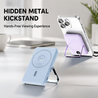 Batteries externes portables magnétiques sans fil 22,5 W 5000 mAh 10000 mAh pour la charge de montres et d'écouteurs