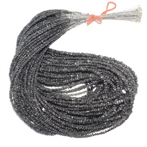 Perles de diamant noir naturel non taillées, forme irrégulière, pierres Tasbiya, République d'Altaï, certifiées par un tiers, pour la fabrication de bracelets et colliers, en vrac - Product Image 1