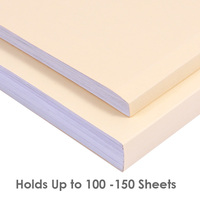 Foska plusieurs tailles de haute qualité, poids lourd 165g, papier Manilla, dossiers de fichiers de conception extensibles pour contenir 100 à 150 feuilles de papier
