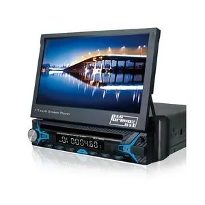 Radio con GPS para coche, reproductor multimedia con pantalla táctil de 7 pulgadas, Audio, vídeo, MP5, Universal, multicolor, en salpicadero