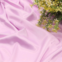 Tissu tissé 100 % polyester uni, respirant, antistatique, de poids moyen, pour textiles de maison, robes de mariée et doublures de costumes pour femmes