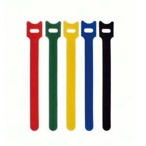 En stock Serre-câbles auto-agrippants 12 mm en forme de tête de chat, colorés, pour gestion de câbles de stockage de données - Product Image 1