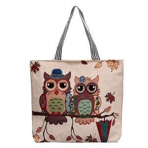 Sac de plage à motif d'éléphant pour femmes, sacoche à bandoulière simple, fourre-tout, de grande capacité, style ethnique, personnalisé, 2021 - Product Image 1