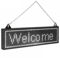 Pantalla LED P5 de Alta Calidad para Interiores y Exteriores, Pantalla de Texto de 128*48cm