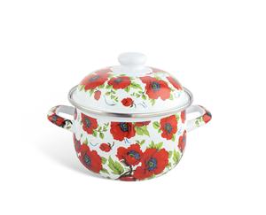 Эмалированная кастрюля 3л, 4л, 5л, высококачественная, класса люкс, турецкого дизайна, с изогнутым дном, с возможностью нанесения логотипов, пароварка, экологически чистая, углеродная - Product Image 5