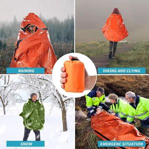 Outdoor wilderness travel multi-functional emergency life-saving thermal insulation PE aluminum foil <b>sleeping</b> <b>bag</b> reflective - Product Image 4