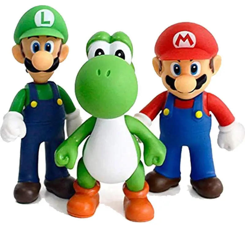 Tùy Chỉnh Super Mario Bros Mario Yoshi Luigi PVC Hành Động Hình Sưu Tập Mô Hình Đồ Chơi 12-13Cm Vui Vẻ Đồ Chơi Cho Bộ Sưu Tập Của Trẻ Em Ngày