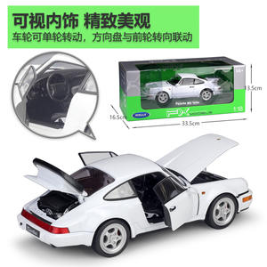 Vendita calda <span class=keywords><strong>Welly</strong></span> 1:18 P orsche 964 Super Car Metal simulazione da collezione Die Cast Car Alloy Car Model - Product Image 5