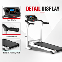 Tapis de Course Électrique Pliable Direct Usine, Machine de Marche Plate Silencieuse avec Écran LED, Équipement de Fitness à Domicile pour Perte de Poids, 150kg