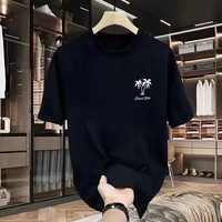 T-shirt pour homme, été, sport, nouvelle mode, hauts en coton amples, manches courtes, imprimé, décontracté, col rond, design simple, t-shirt pour homme