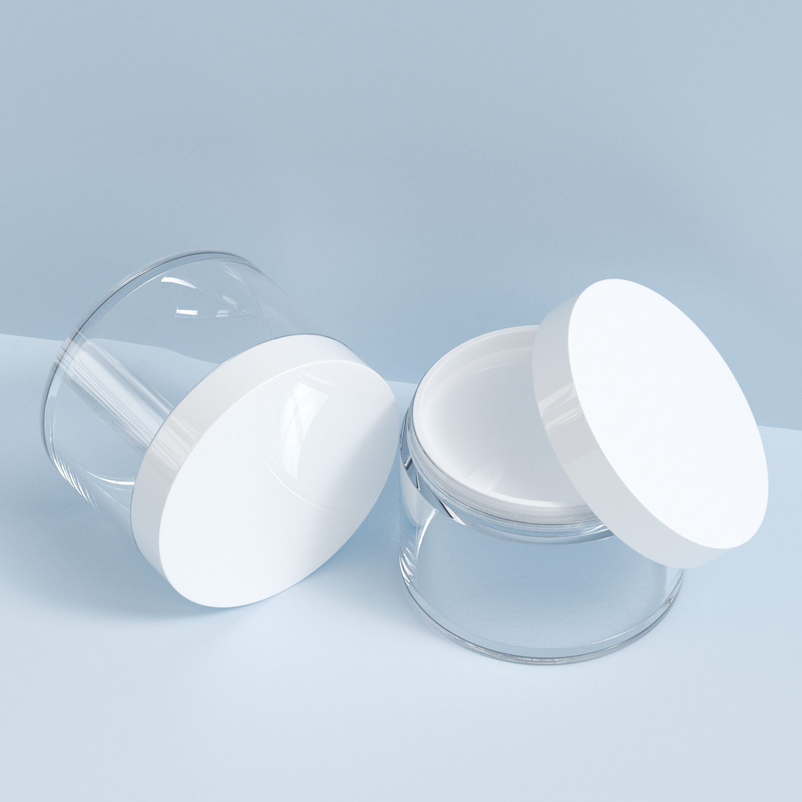 81-Tooth 200ml PET Thick-Walled Cosmetic Cream Jar with Screw Top for Eye Cream & Lotion