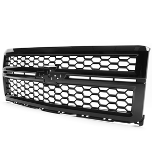 <span class=keywords><strong>Grille</strong></span> de calandre supérieure de pare-chocs avant pour Silverado 1500 2014-2015 Style nid d'abeille - Product Image 2
