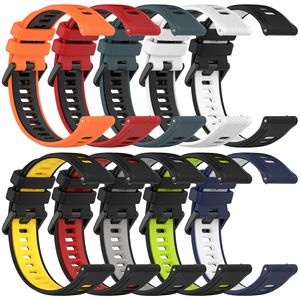 Correa de silicona de liberación rápida de 18mm, 20mm y 22mm para Garmin Forerunner 265 /265S/venu3/<span class=keywords><strong>Samsung</strong></span> Galaxy <span class=keywords><strong>Watch5</strong></span> - Product Image 1