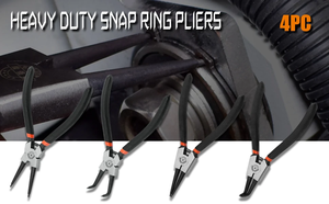 13 pulgadas de mandíbula recta/doblada, anillo de seguridad externo interno, tipo americano, alicate pense, anillo de presión interno de Nariz recta - Product Image 4