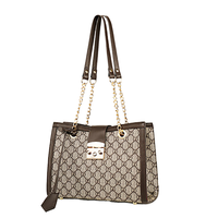 Sac fourre-tout multifonctionnel de forme carrée pour femmes de luxe fermeture à glissière PU sac à main sous les bras serrure à chaîne unique sangle transversale