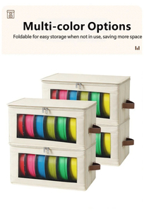 Boîte de rangement pour bobines de filament d'imprimante 3D, étanche, avec fermeture éclair, hermétique, pour organiser la maison et le studio - Product Image 3