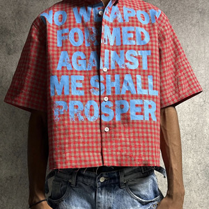 Mùa Hè Tùy Chỉnh Người Đàn Ông Cắt Polo T-Shirt Boxy Quá Khổ Dtg Ngắn Nửa Tay Áo Flannel Nút Áo Sơ Mi Giản Dị - Product Image 2