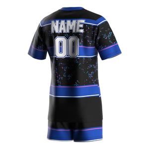 Impression de logo personnalisé, maillot de rugby en sublimation pour équipe d'entraînement, tout nouveau maillot de rugby néo-zélandais, ensemble de t-shirts et de pantalons de jogging pour hommes - Product Image 4